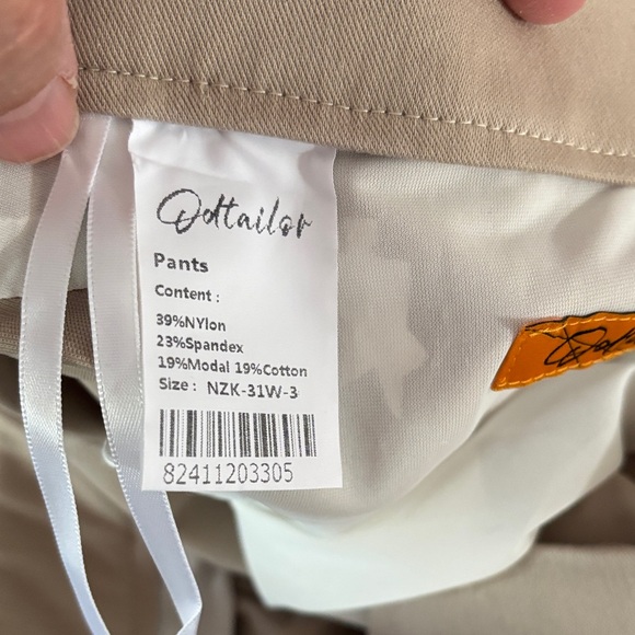 ODTAILOR MEN’S Khaki Chinos Pants-31 - Picture 6 of 10